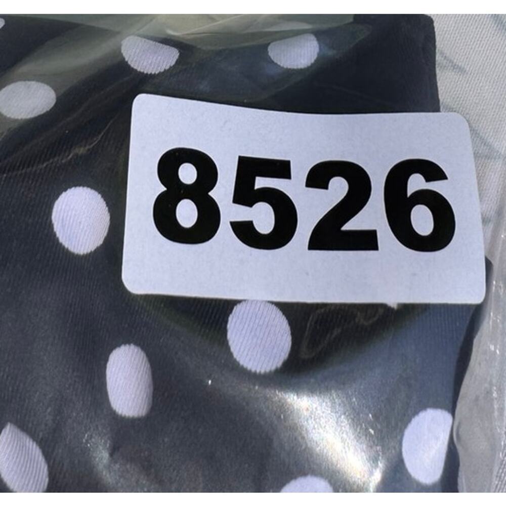 Lands' End 18W Black White Polka Dot Top Only Tankini Square Neck - Picture 8 of 8